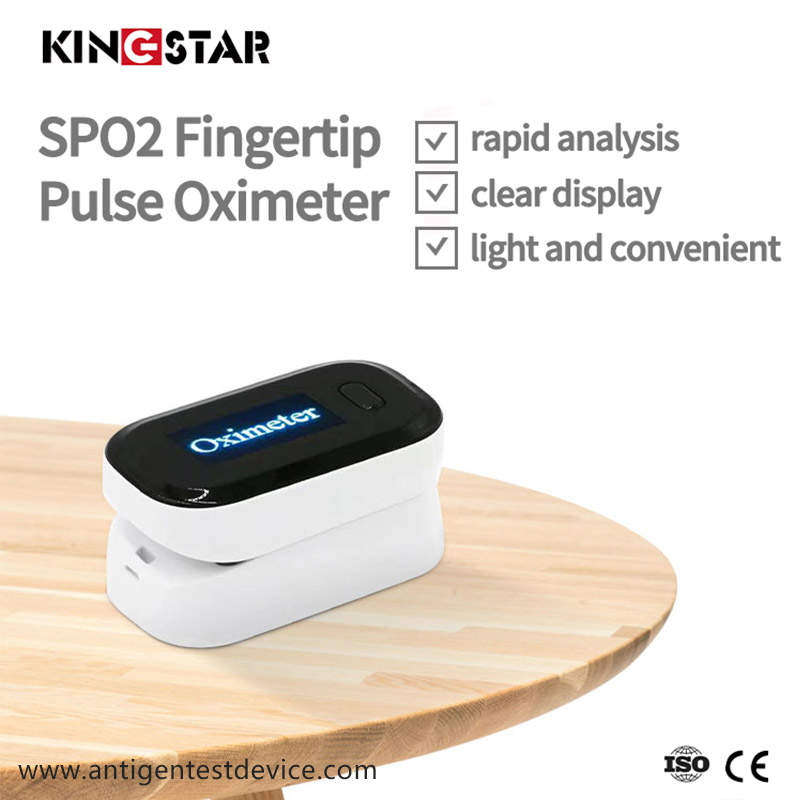 Bærbar LED-skjerm SPO2 fingertupp pulsoksymeter